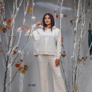 هودي شلوار زمستانی دخترانه مدل النور