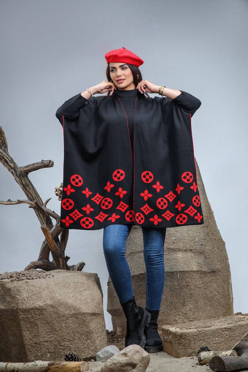 پانچو زمستانی زنانه مدل الایزا