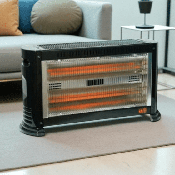 بخاری برقی 5 شعله فن دار بزرگ سانلوکس