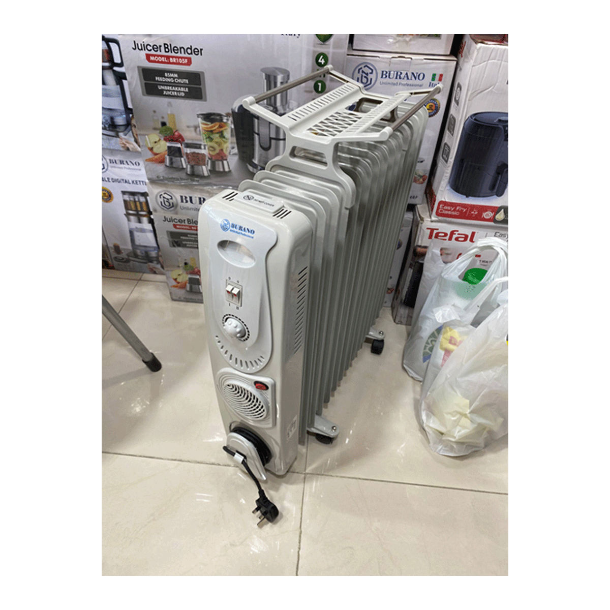 شوفاژ برقی بورانو مدل BR1122F ظرفیت ۱۵ پره