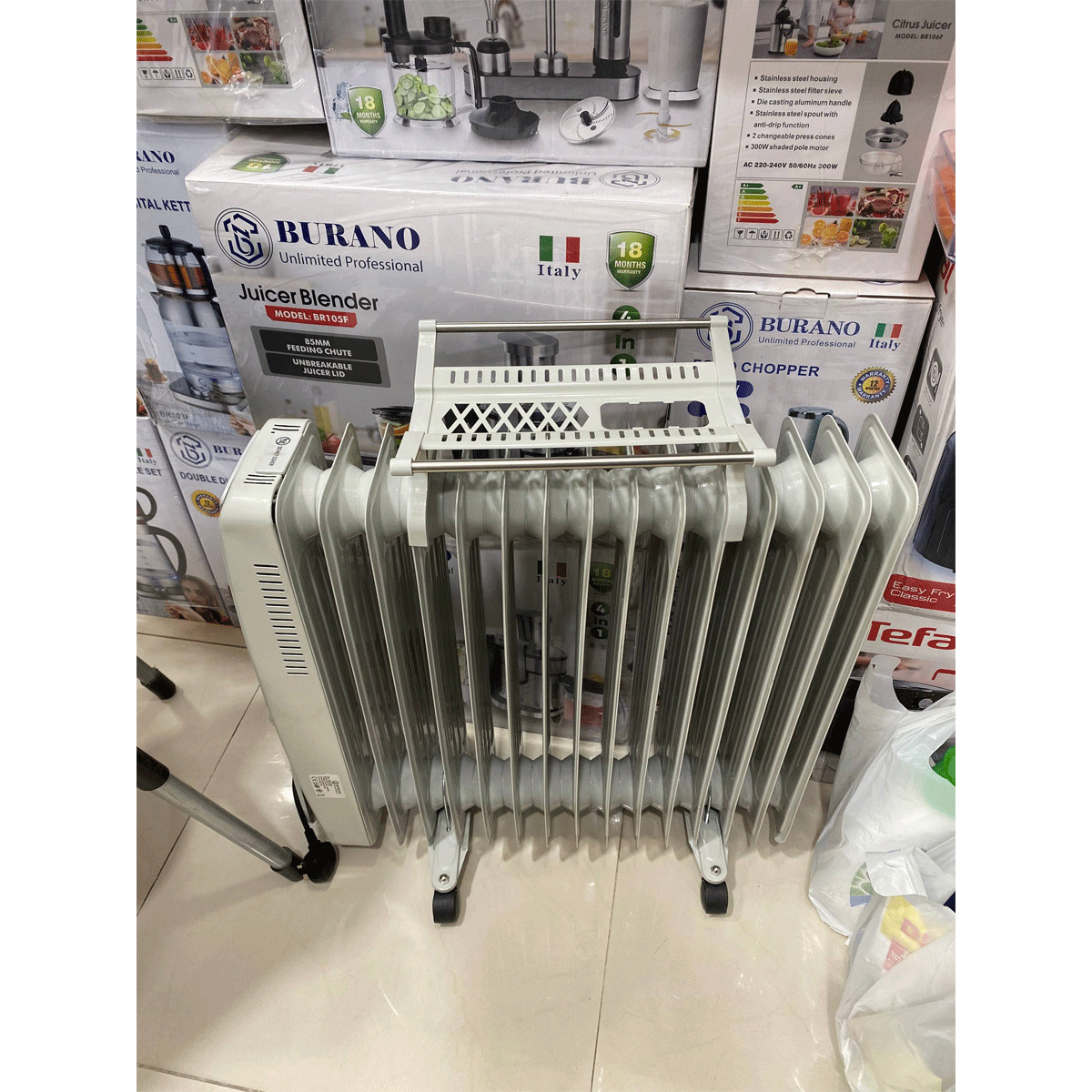 شوفاژ برقی بورانو مدل BR1122F ظرفیت ۱۵ پره