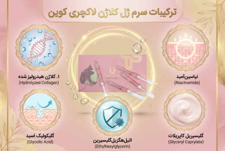 سرم ژل کلاژن لاکچری کوین