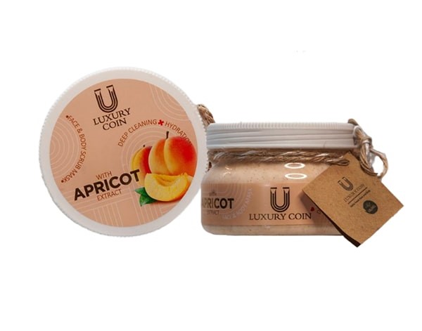 ماسک اسکراب صورت و بدن زردآلو لاکچری کوین