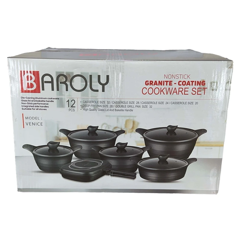 سرویس قابلمه 12 پارچه بارولی مدل ونیس
