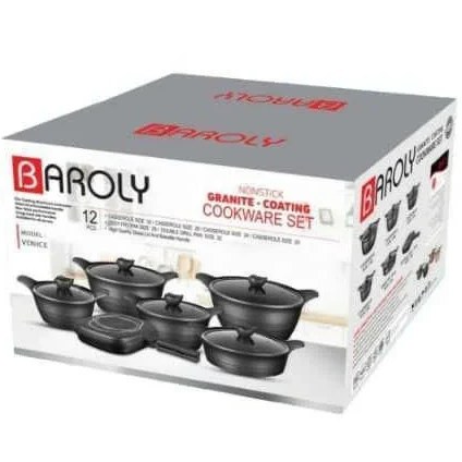 سرویس قابلمه 12 پارچه بارولی مدل ونیس