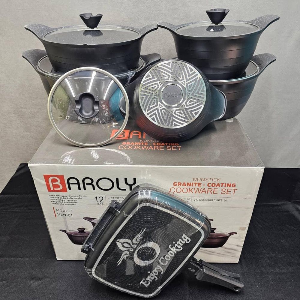 سرویس قابلمه 12 پارچه بارولی مدل ونیس