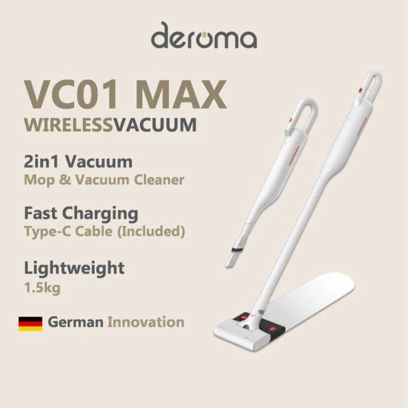 جارو شارژی عصایی درما مدل VC01 Max