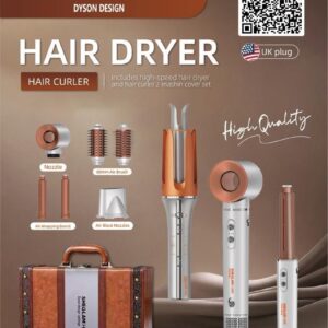 پک سشوار چندکاره شیگلم مدل Dyson Design ۲۰۰۰ وات همراه با کرلی